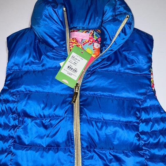 Lilly Pulitzer NWT Allie Packable Vest Brewster Blue $198 Size XXS - Picture 4 of 12